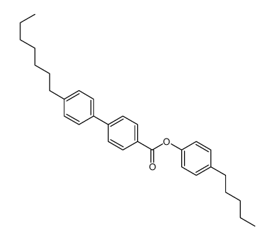 (4-pentylphenyl) 4-(4-heptylphenyl)benzoate Structure