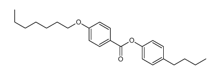 (4-butylphenyl) 4-heptoxybenzoate结构式