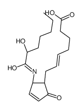 (Z)-7-[(1R,2S)-2-[[(2S)-2-hydroxyheptanoyl]amino]-5-oxocyclopent-3-en-1-yl]hept-5-enoic acid Structure