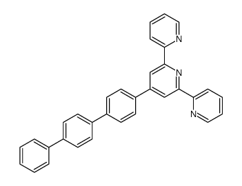 4-[4-(4-phenylphenyl)phenyl]-2,6-dipyridin-2-ylpyridine结构式