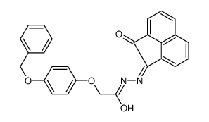 N-[(2-oxoacenaphthylen-1-ylidene)amino]-2-(4-phenylmethoxyphenoxy)acetamide Structure