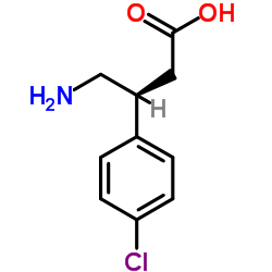 (S)-4-氨基-3-(4-氯苯基)丁酸结构式