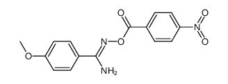 O-p-Nitrobenzoyl-p-Methoxybenzamidoxim结构式