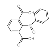 2-(benzenesulfinyl)benzene-1,3-dicarboxylic acid Structure