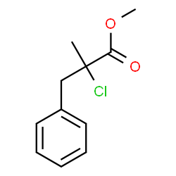 α-Chloro-α-methylbenzenepropionic acid methyl ester Structure