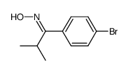 1-(4-bromophenyl)-2-methyl-1-propanone oxime Structure