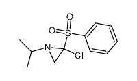 2-benzenesulfonyl-2-chloro-1-isopropyl-aziridine Structure