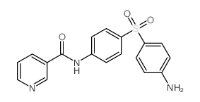 3-Pyridinecarboxamide,N-[4-[(4-aminophenyl)sulfonyl]phenyl]- Structure