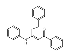 3-anilino-1,5-diphenyl-pent-2-en-1-one Structure