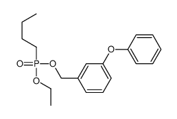 1-[[butyl(ethoxy)phosphoryl]oxymethyl]-3-phenoxybenzene Structure