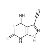 4-Imino-6-thioxo-1,4,6,7-tetrahydropyrazolo[3,4-d][1,3]thiazine-3-carbonitrile structure