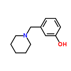 3-(1-Piperidinylmethyl)phenol-1-(3-Hydroxyphenylmethyl)piperidine Structure