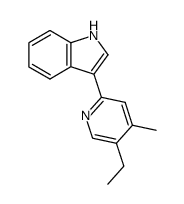 3-(5-ethyl-4-methyl-2-pyridyl)indole结构式