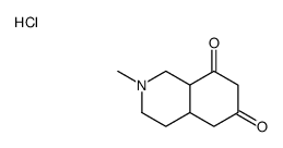 2-methyl-1,3,4,4a,5,8a-hexahydroisoquinoline-6,8-dione,hydrochloride Structure