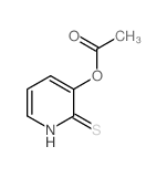 2(1H)-Pyridinethione,3-(acetyloxy)- structure