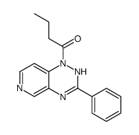 1-(3-phenyl-2H-pyrido[3,4-e][1,2,4]triazin-1-yl)butan-1-one Structure