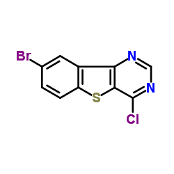 8-Bromo-4-chloro[1]benzothieno[3,2-d]pyrimidine结构式