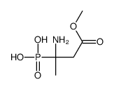 (2-amino-4-methoxy-4-oxobutan-2-yl)phosphonic acid Structure