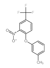 1-(3-methylphenoxy)-2-nitro-4-(trifluoromethyl)benzene结构式