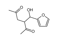 3-[furan-2-yl(hydroxy)methyl]hexane-2,5-dione结构式