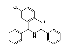 6-chloro-2,4-diphenyl-1,2,3,4-tetrahydroquinazoline结构式