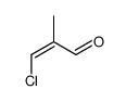 3-chloro-2-methylprop-2-enal Structure