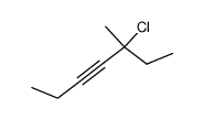 5-chloro-5-methyl-hept-3-yne结构式