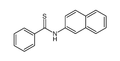 thiobenzoic acid 2-naphthylamide Structure