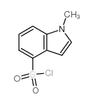 1-甲基-1h-吲哚-4-磺酰氯结构式