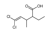 5,5-dichloro-2-ethyl-3-methylpent-4-enoic acid Structure