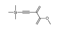 (4-methoxy-3-methylidenepent-4-en-1-ynyl)-trimethylsilane结构式