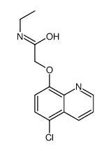 2-(5-chloroquinolin-8-yl)oxy-N-ethylacetamide Structure