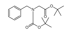 Glycine, N-[(1,1-dimethylethoxy)carbonyl]-N-(phenylmethyl)-, 1,1-dimethylethyl ester Structure