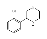 3-(2-氯苯基)硫代吗啉结构式