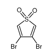 Thiophene, 3,4-dibromo-, 1,1-dioxide Structure