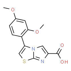 3-(2,4-DIMETHOXYPHENYL)IMIDAZO[2,1-B]THIAZOLE-6-CARBOXYLIC ACID Structure