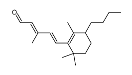 (2E,4E)-5-(3-Butyl-2,6,6-trimethyl-cyclohex-1-enyl)-3-methyl-penta-2,4-dienal Structure