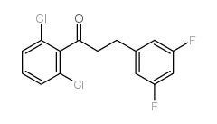 2',6'-DICHLORO-3-(3,5-DIFLUOROPHENYL)PROPIOPHENONE结构式