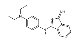 3-[4-(diethylamino)phenyl]iminoisoindol-1-amine结构式