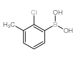 (2-Chloro-3-methylphenyl)boronic acid Structure