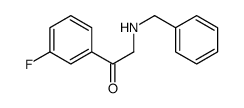 2-(benzylamino)-1-(3-fluorophenyl)ethanone结构式