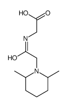 2-[[2-(2,6-dimethylpiperidin-1-yl)acetyl]amino]acetic acid Structure