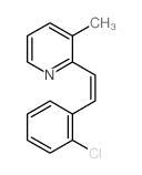 2-[2-(2-chlorophenyl)ethenyl]-3-methyl-pyridine结构式