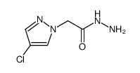 1H-Pyrazole-1-acetic acid, 4-chloro-, hydrazide Structure