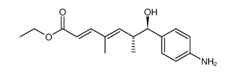 ethyl (2E,4E)-(6R,7R)-7-(4-aminophenyl)-7-hydroxy-4,6-dimethylhepta-2,4-dienoate Structure