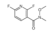 2,6-difluoro-N-methoxy-N-methylnicotinamide Structure