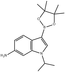 1-Isopropyl-3-(4,4,5,5-tetramethyl-1,3,2-dioxaborolan-2-yl)-1H-indol-6-amine picture