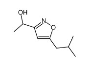 3-Isoxazolemethanol,-alpha--methyl-5-(2-methylpropyl)-(9CI) structure