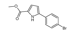 Methyl 5-(4-bromophenyl)-1H-pyrrole-2-carboxylate结构式