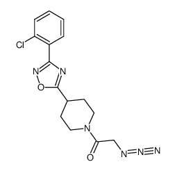 2-azido-1-{4-[3-(2-chlorophenyl)[1,2,4]oxadiazol-5-yl]piperid-1-yl}ethanone Structure